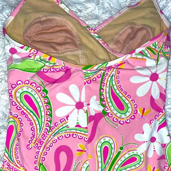 Vintage Lily Pulitzer original Paisley pink one piece swimsuit Lily Pulitzer - Picture 5 of 12